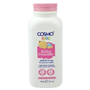 COSMO Baby Talcum Powder (100g) – Refreshes & Keeps Skin Soft & Dry (Made in Dubai)